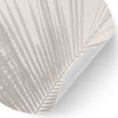 Sticker mural feuilles de palmier en lin - Bloomery Decor - Rond 