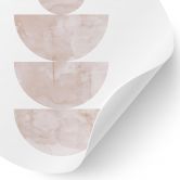 Wallsticker Geometrisk balance - Abstrakt komposition - Costa - Rund 