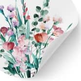 Wandtattoo Wildblumen Bouquet im Frühling - Goed Blauw - Rund 