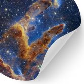 Wandtattoo James Webb Telescope - Pillars of Creation - Rund 