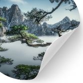 Wandtattoo Kiefernwald im Huang Shan Gebirge - NingYun Ye - Rund 