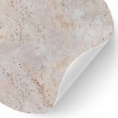 Sticker mural texture d'un mur de pierre beige - Pictufy Studio - Rond 