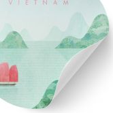 Sticker mural La baie d'Halong lors d'un voyage au Vietnam - Rivers - Rund 