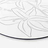 Wandbild 1X Studio - Line Art Floral - Minimalistische Blumen - Alu-Dibond Rund 