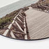 Wandbild Steg zum Strand - 1X Studio - Alu-Dibond - Rund 