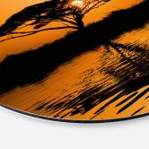 Wandbild Afrika - Alu-Dibond Rund 