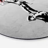 Alu-Dibond Banksy - Graffiti is a crime - Rund 