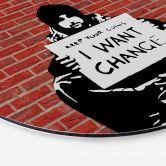 Alu-Dibond Banksy - Keep Coins 