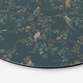 Wandbild Exotische Vögel im Wald - Bloomery Decor - Alu-Dibond Rund 