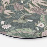Wandbild Kolibri im Tropenwald - Bloomery Decor - Alu-Dibond Rund 