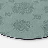 Wandbild Mandala-Muster Marrakesch Grün - Bloomery Decor - Alu-Dibond Rund 