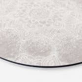 Wanddecoratie Zachte mandala op grijs-beige - Bloomery Decor - Alu-Dibond Rond 