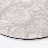 Wandbild Wildblumen in Kreide-Optik Beige - Bloomery Decor - Alu-Dibond Rund 