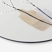 Wandbild Blursbyai - Zwei Vasen mit Weidenzweigen in Pastelltönen - Alu-Dibond Rund 