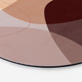Dibond Wanddecoratie Abstracte vormen in warme aardetinten - Böhmer 