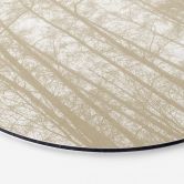 Wandbild Stiller Winterwald - Böhmer - Alu-Dibond Rund 
