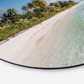 Wandbild Palmenstrand in der Südsee - Colombo - Alu-Dibond Rund 
