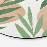 Wandbild Abstrakte Zweige im tropischen Look - Costa - Alu-Dibond Rund 