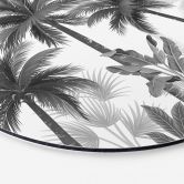 Wandbild Exotische Palmenlandschaft - Alu-Dibond - Rund 