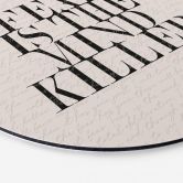 Wandbild Filmzitat aus Dune - Fear is the mind killer - Alu-Dibond - Rund 