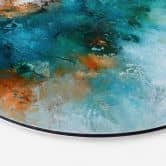Wandbild Gefrorenes Wasser - Fedrau - Alu-Dibond Rund 