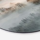 Alu-Dibond Galimberti - Winternebel - Rund 