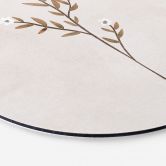 Wandbild Blumen Illustration - Vergissmeinnicht - Goed Blauw - Alu-Dibond Rund 