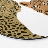 Alu-Dibond Goed Blauw - Die Leoparden - Rund 