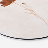 Wandbild Wildblume abstrakt - Goed Blauw - Alu-Dibond Rund 
