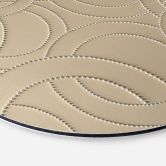 Wanddecoratie Abstracte ringen beige - Grande - Alu-Dibond Rond 