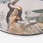 Wandbild Tropischer Wald mit Tukan - Haase - Alu-Dibond - Rund 