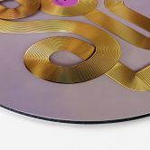 Wandbild Soul trifft auf Vinyl - Musik für die Seele - Harrison - Alu-Dibond - Rund 