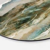 Wandbild Berge Abstrakt - Hobday - Alu-Dibond - Rund 