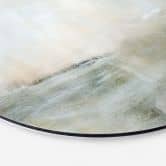 Wandbild Golden Abstrakt - Hobday - Alu-Dibond - Rund 