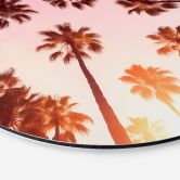 Wall Art California Dreaming with palm tree view - Hugonnard - Alu-Dibond Round 