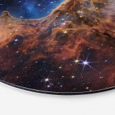 Alu-Dibond James Webb Telescope - Carina Nebula - Rund 