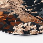 Wandbild Bunter Herbstwald - Jaszke - Alu-Dibond Rund 