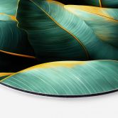 Wandbild Exotische Bananenblätter - Jaszke - Alu-Dibond Rund 