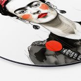 Wandbild Frida Kahlo Pop-Art Porträt - Jaszke - Alu-Dibond Rund 
