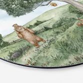 Wandbild Kikki Belle - Bären und Bienen - Alu-Dibond Rund 