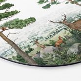 Wandbild Kikki Belle - Tierische Abenteuer im Grünen - Alu-Dibond Rund 