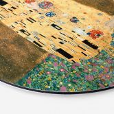 Alu-Dibond Klimt - Der Kuss - Rund 