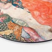 Wandbild Klimt - Die Freundinnen - Alu-Dibond Rund 