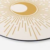 Wandbild Goldene Sonnenstrahlen - KsanaKalpa - Alu-Dibond Rund 