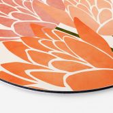 Wandbild Farbenfrohe Lotusblumen - Kubistika - Alu-Dibond - Rund 