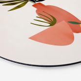 Tableau sur alu-Dibond rond Kubistika Juicy Lemons 