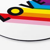 Tableau sur alu-Dibond rond LGBTQIA 