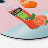 Wandbild Aperol Spritz - Lizde - Rund - Alu-Dibond 