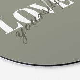 Décoration murale en dibond Love yourself 