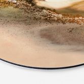 Wandbild Farben der Erde: Fließende Komposition - Meikle - Alu-Dibond Rund 